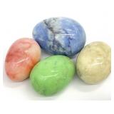 4 Alabaster Stone Eggs