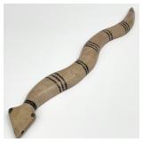 Kenya African Carved Soapstone Snake Figure