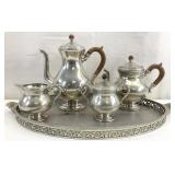 Royal Holland Danish Pewter Tea & Coffee Set