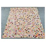68 x 82 Vintage Handmade Pinwheel Quilt