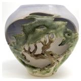Don Walton (NC) Carved Art Pottery Vase