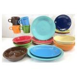 19pc Fiesta Ware Dishes