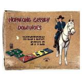 Hopalong Cassidy Dominoes Toy Game Set