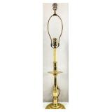 Vintage Brass Candlestick Lamp