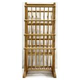 Vintage Spindle Wood Magazine Stand
