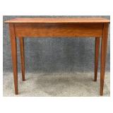 Cherry Taper Leg Console Table