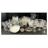 Asst Vintage Glassware Dishes