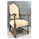 Barley Twist High Back Arm Chair
