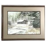 Jon Crane S/N Snowy Sanctuary Landscape Art Print