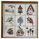 Vintage Framed Needlepoint Art