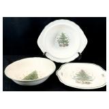 3pc Nikko Japan Tis The Season Dinnerware