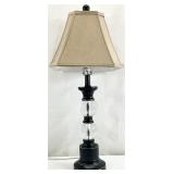 Oil Rubbed Bronze Clear Glass Orb Lamp