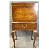 Henkel Harris Mahogany Lift Top Silver Chest