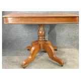 Antique Single Pedestal Hall Table