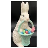 Dept 56 Crackle Ceramic Easter Bunny With Basket