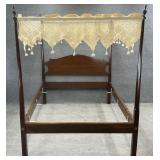Mahogany Queen Size Tester Bed