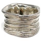 Bat Ami Israeli Sterling Wide Bangle Bracelet