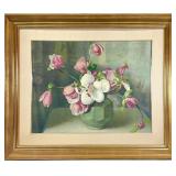 Julia Bach, Pink & White Magnolia Blossom Art