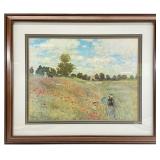Claude Monet Poppies Framed & Matted Art Print