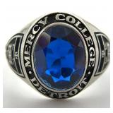 10K White Gold Class Ring, Mercy College Detroit