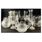 Vintage Glass Pitchers, Trifle Bowl & More
