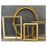 5 Vintage Giltwood Frames