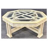 Vintage Chippendale Octagonal Coffee Table