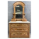 Antique Walnut Chest w/ Gloveboxes