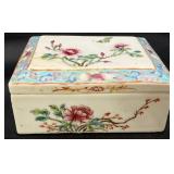 Antique Small Chinese Porcelain Box, As Is