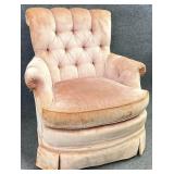 Vintage Button Tufted Club Chair