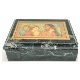 Edna Hibel Marble Trinket Box