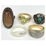 5 Costume Jewelry Rings