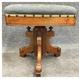 Victorian Needlepoint Stool