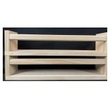 2 Small Wooden Wall Shelves
