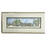 UNC Chapel Hill Watercolor Sculpture Wall Art