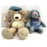 Vtg Hattie Furskin & Wrinkles Dog Hand Puppet