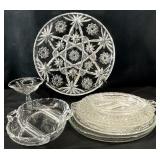 Vintage Glassware Serving Platters & Dishes