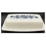 Vtg Pyrex Old Town Blue (Onion) Butter Dish
