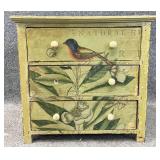 Small Paint Decorated Three Drawer Chest