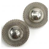 Frederic Duclos Vintage Sterling Clip Earrings
