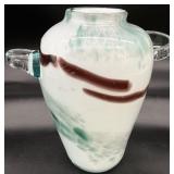 Signed Blown Art Glass Vase