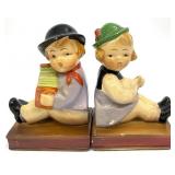 2 Vintage Goebel Hummel Style Musicians Bookends