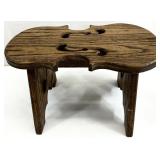 Oak Violin Shape Stool
