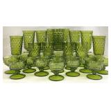 28pc Colony Whitehall Green (Avocado) Glassware