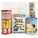 Vintage Tinker Toys & Playschool Blocks Sets