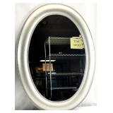 Beaded Oval Frame Wall Mirror