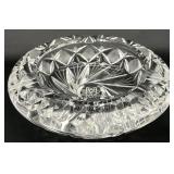 Vintage Cut Lead Crystal Cigar Ashtray