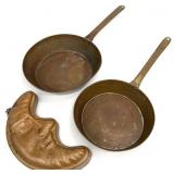 3pc Copper Pans & Baking Mold