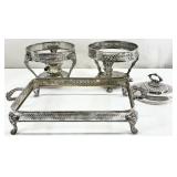 Silver Plate Serving Dish Stands & More