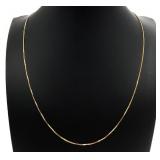 14K Italian Gold Box Chain Necklace